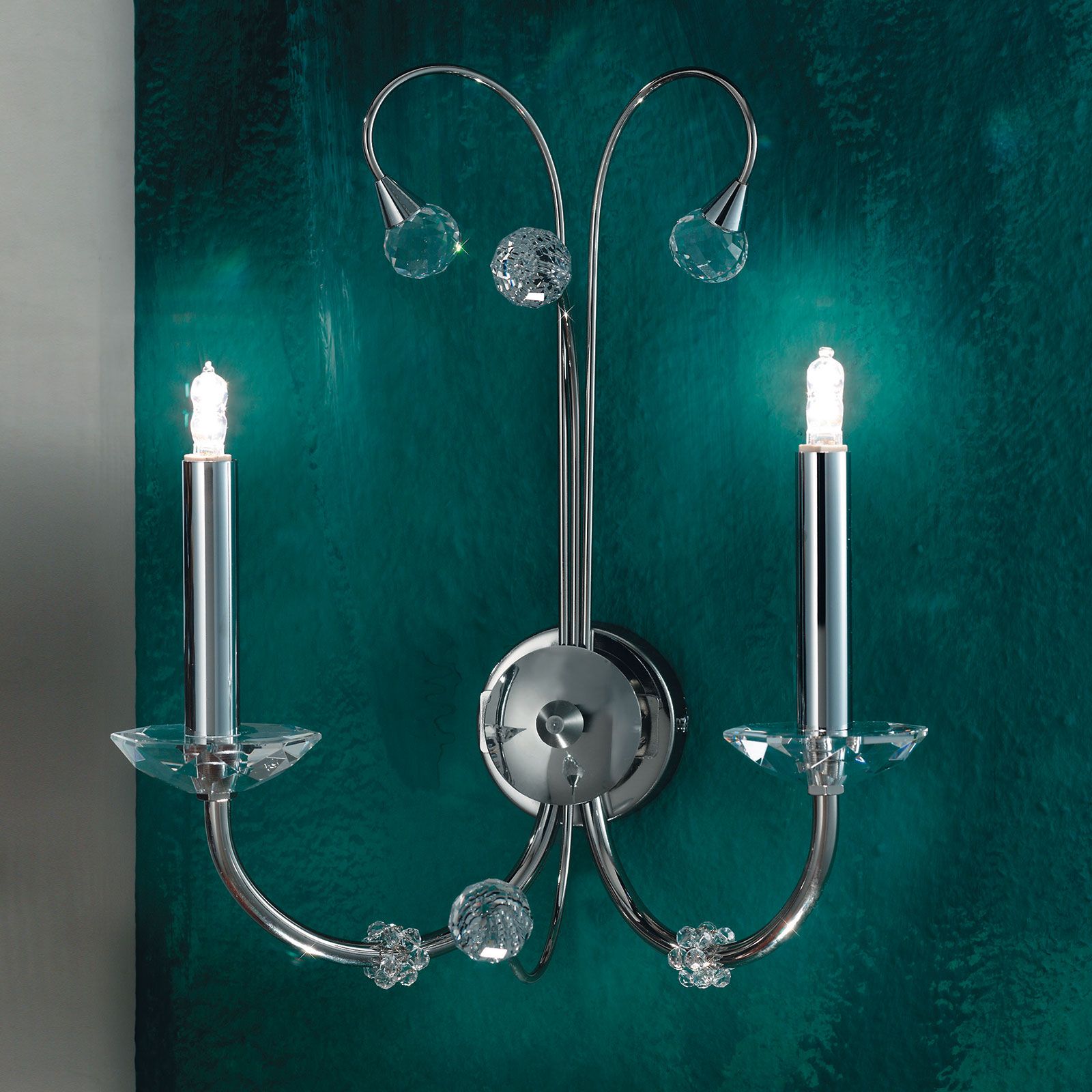 Wandleuchte EREMITAGE, 2-flammig, Satin