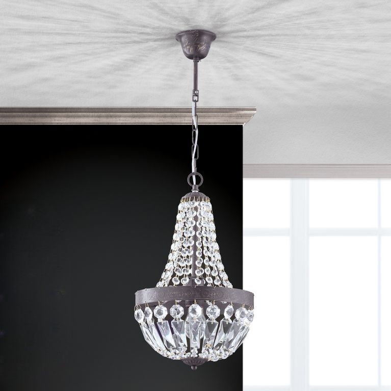 Pendant lamp ARILA, 1-flame, Antique