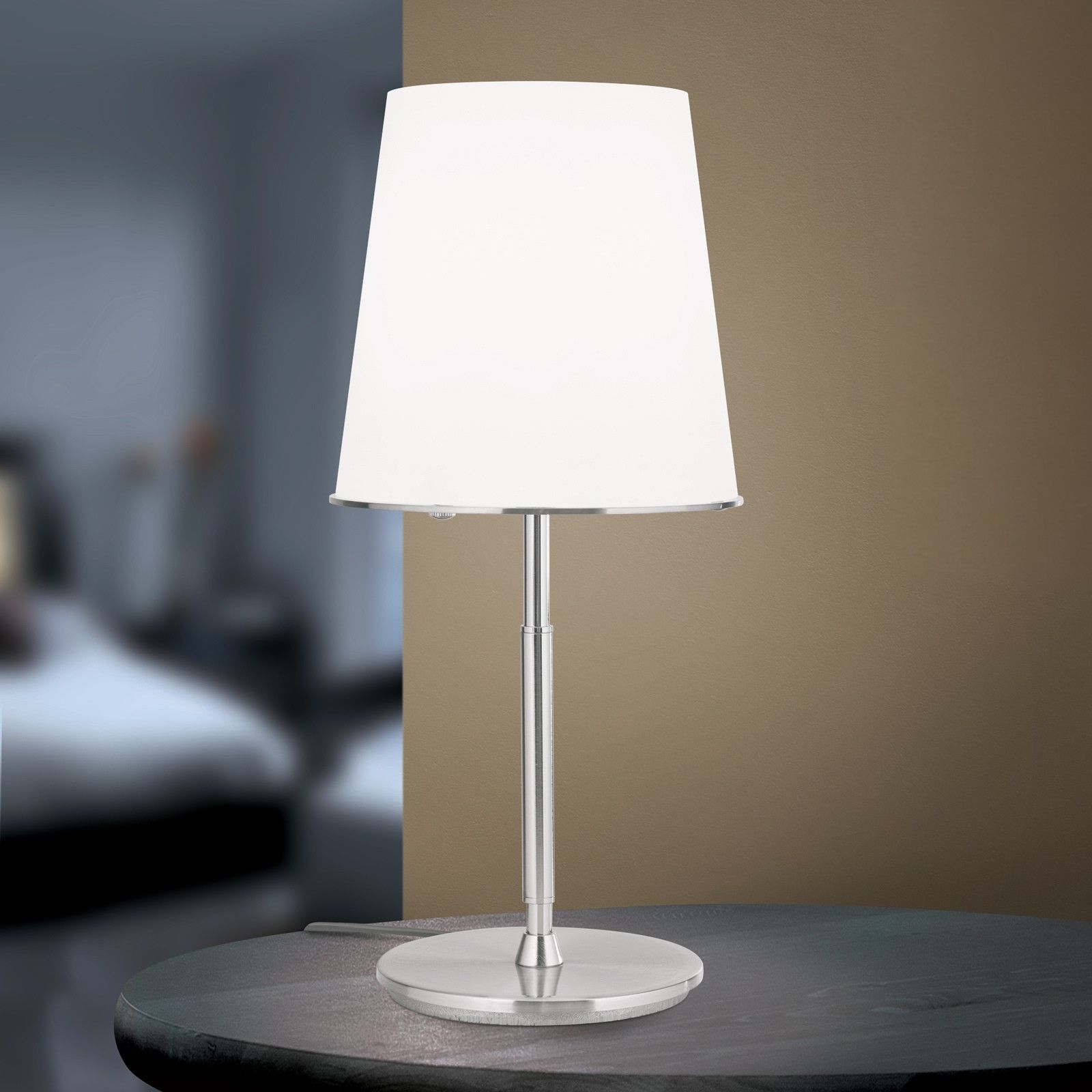 Tischlampe KONUS, 1-flammig, Satin