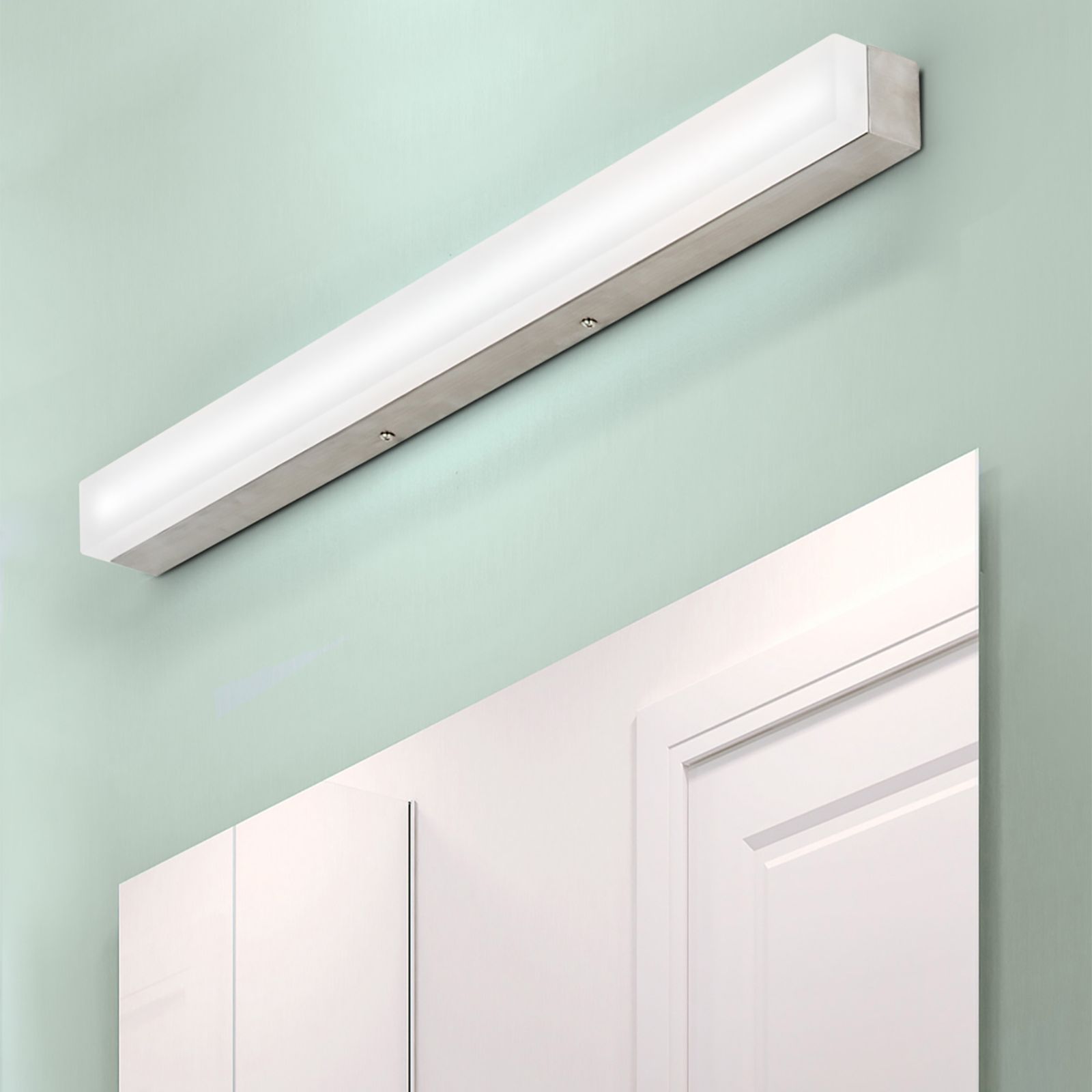 LED mirror luminaire LEDINA, satin, 75cm