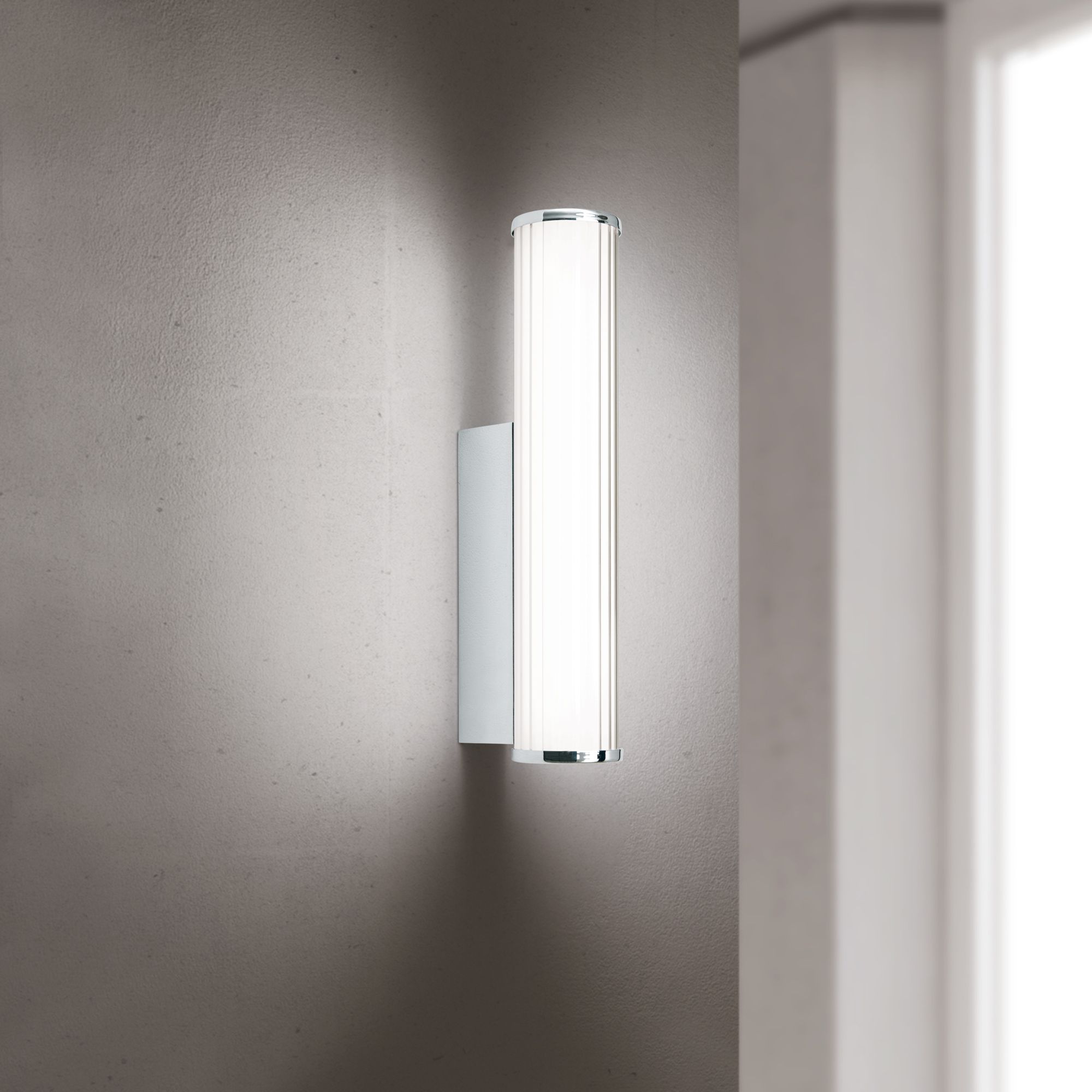 NAXOS wall light, length 30 cm, chrome