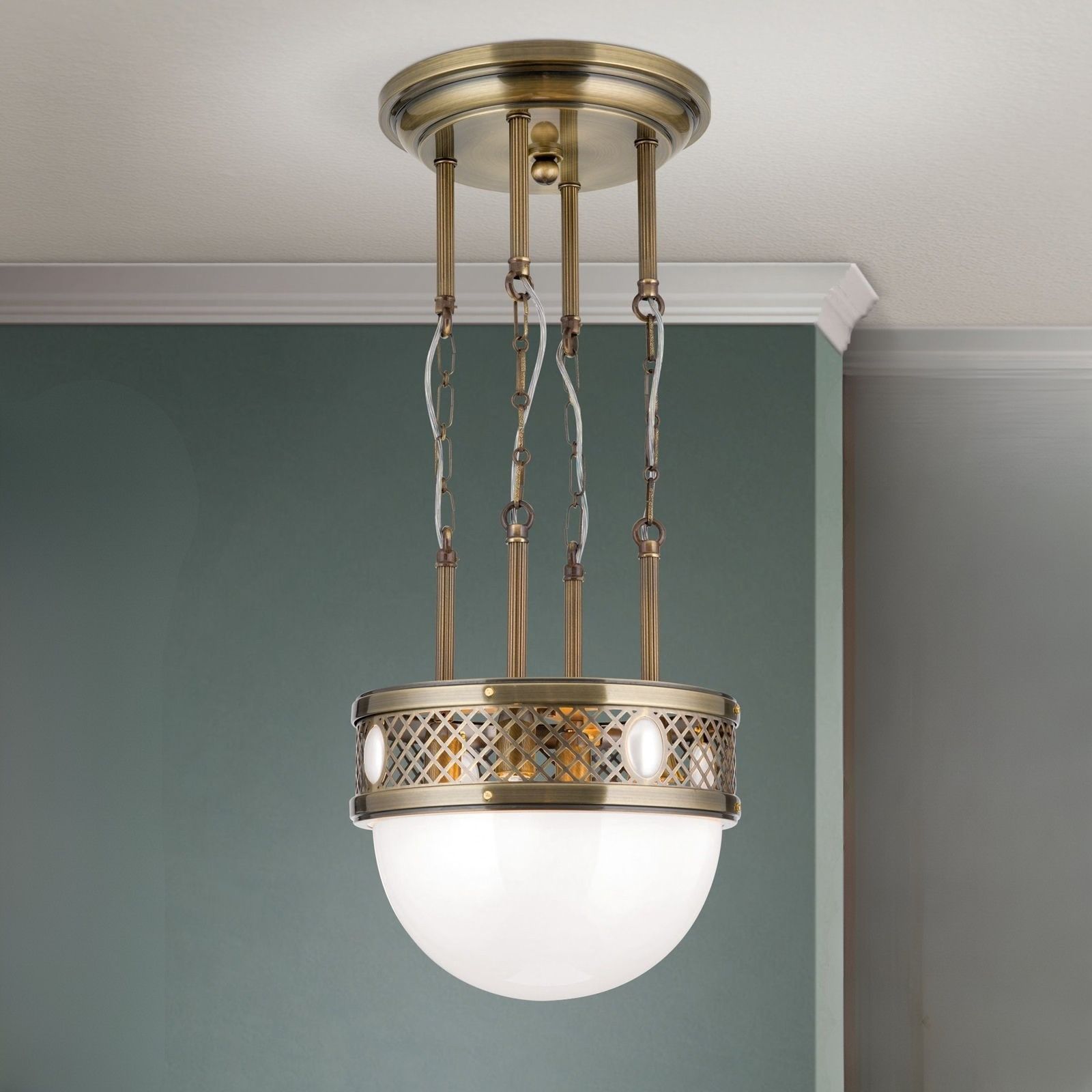 Hängeleuchte ALT WIEN, Patina, 32cm