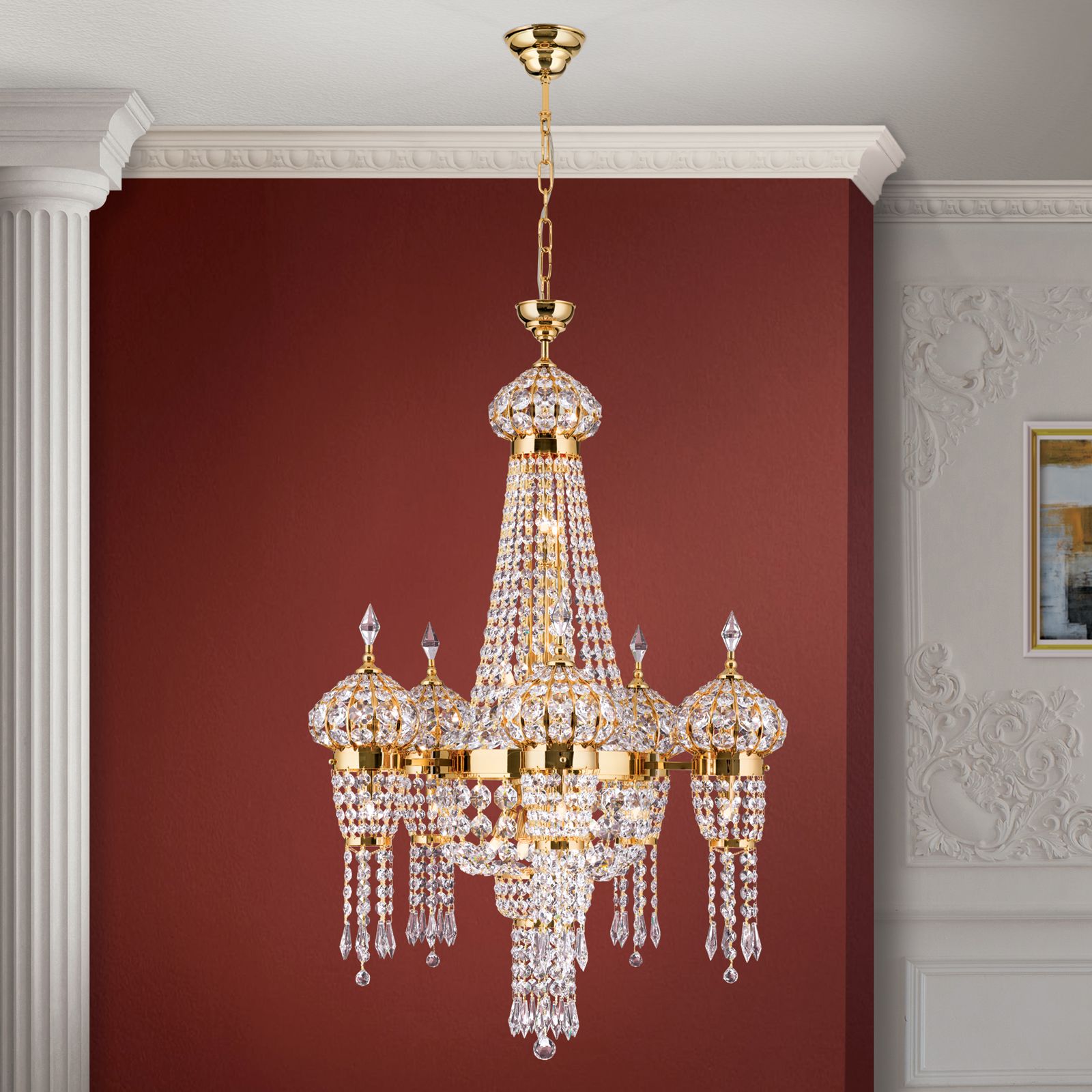 Luster ORIENTAL, 24-flammig, Gold