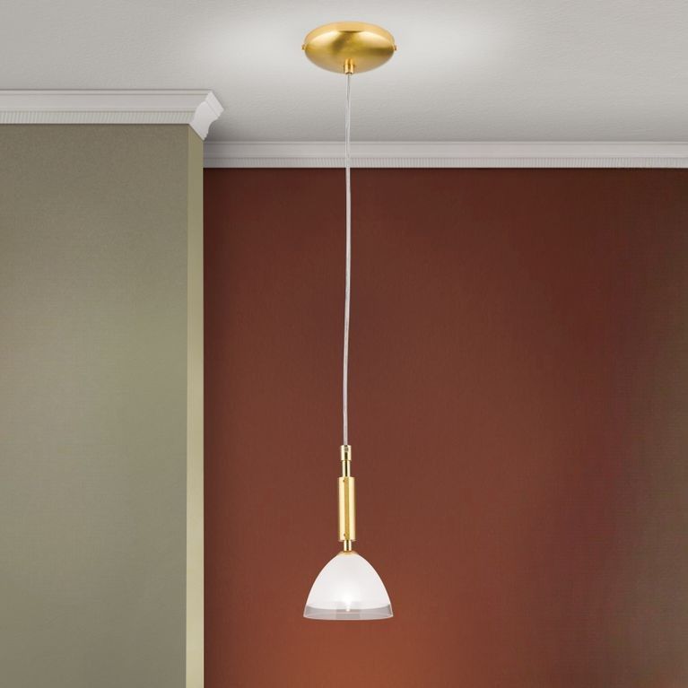 Hängeleuchte OPALDESIGN, Gold-matt, 10 cm