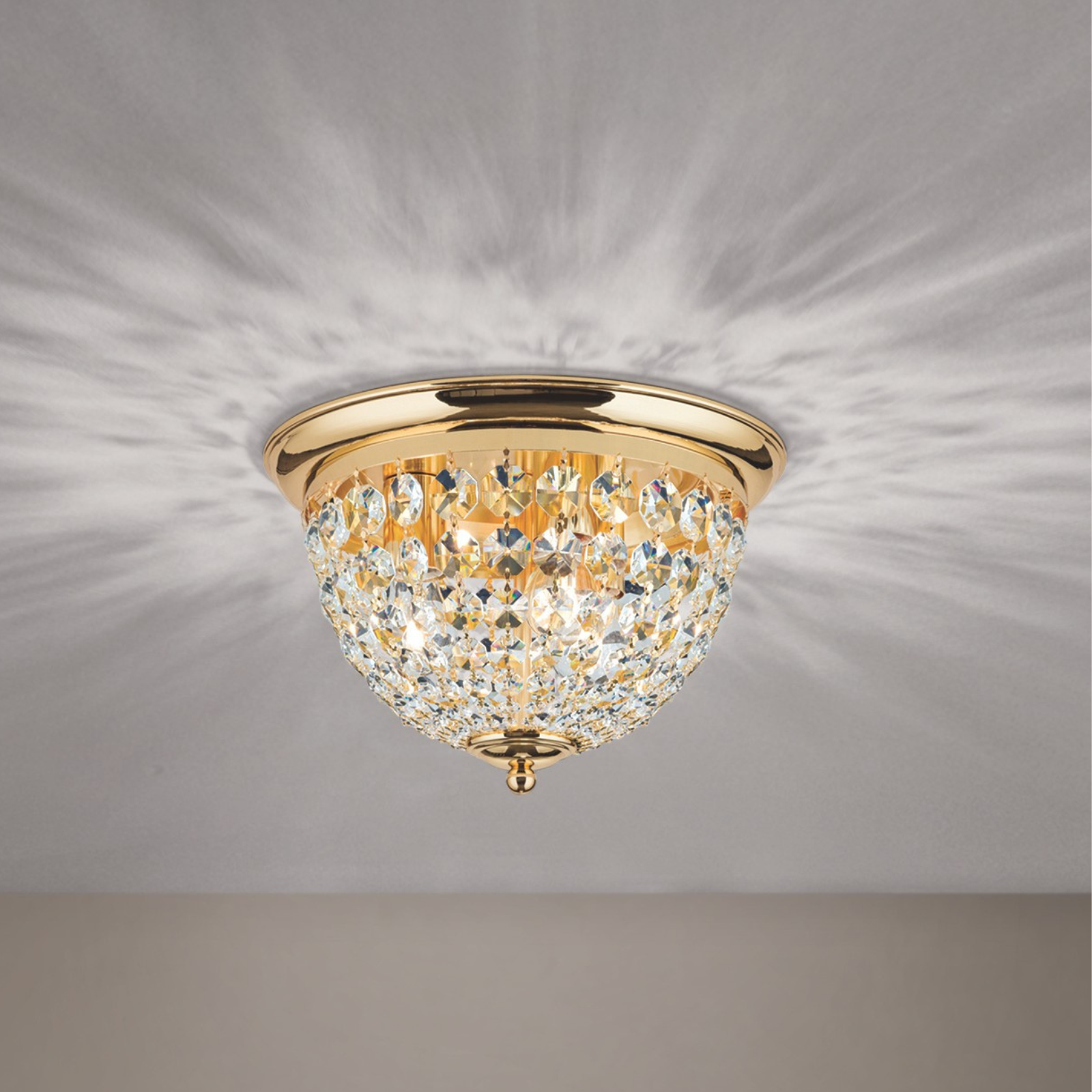 Ceiling light PLAFOND, Ø 35cm, gold