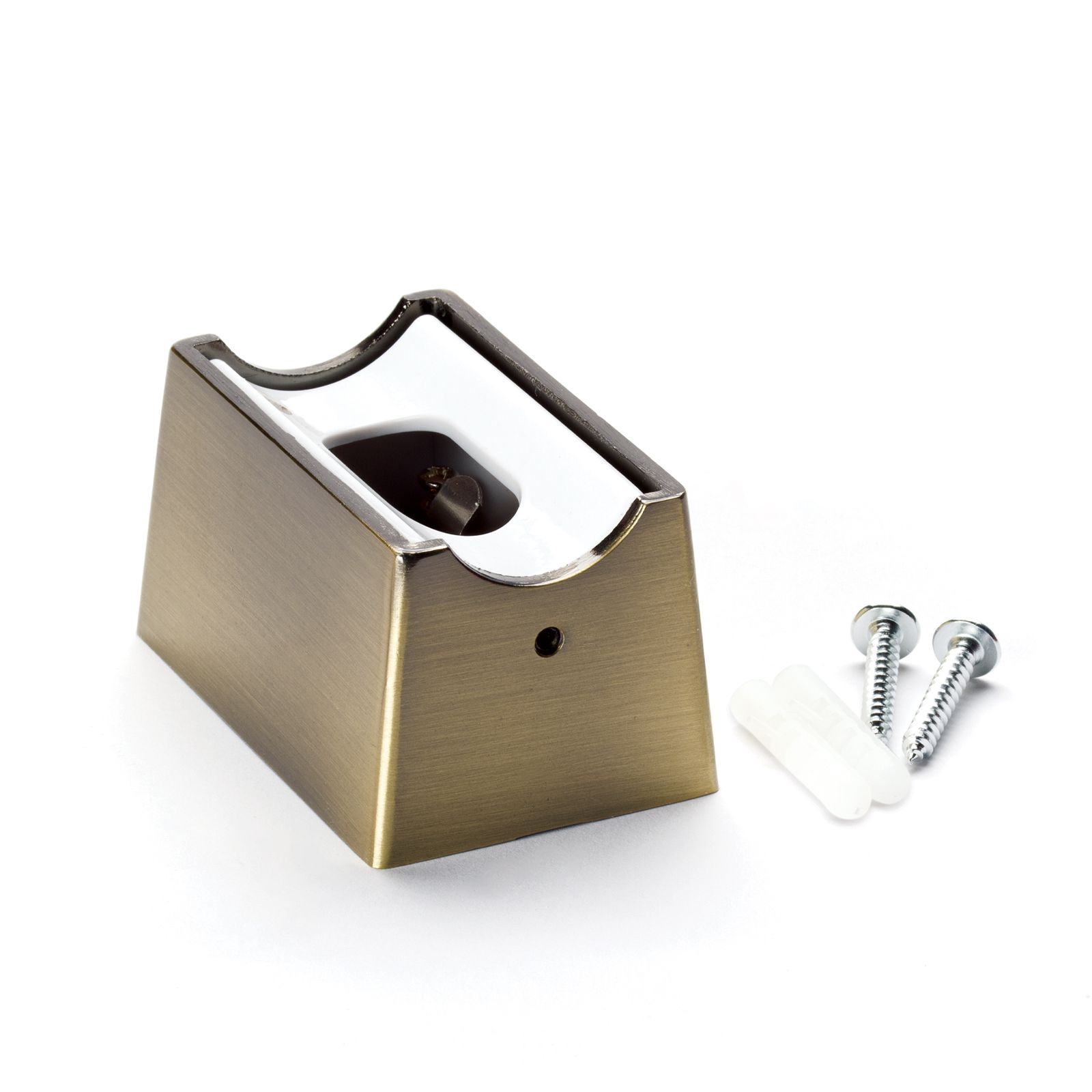 Fassung S14D, Metall, Altmessing