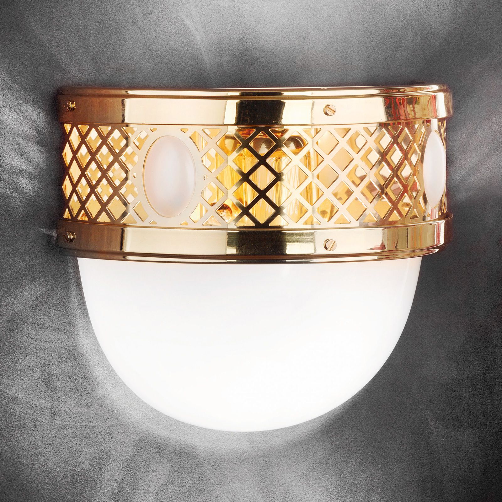 Nástěnné svítidlo ALT WIEN, 1-žárovka, lesklá mosaz