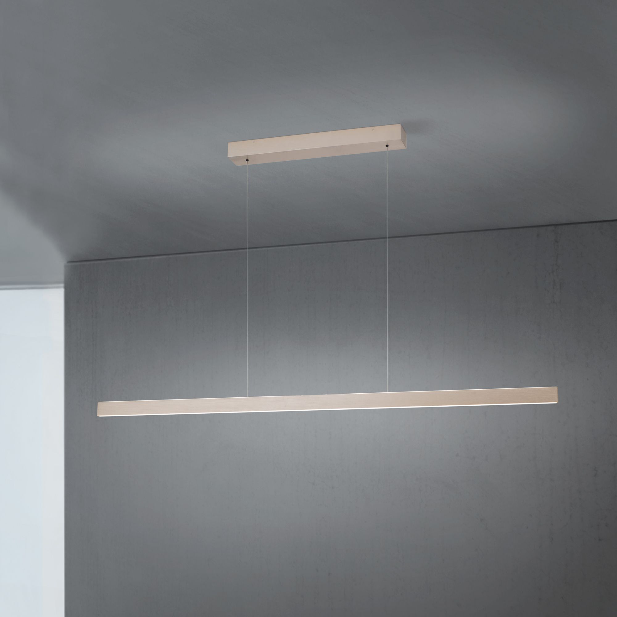 KRESK LED pendant light, champagne gold