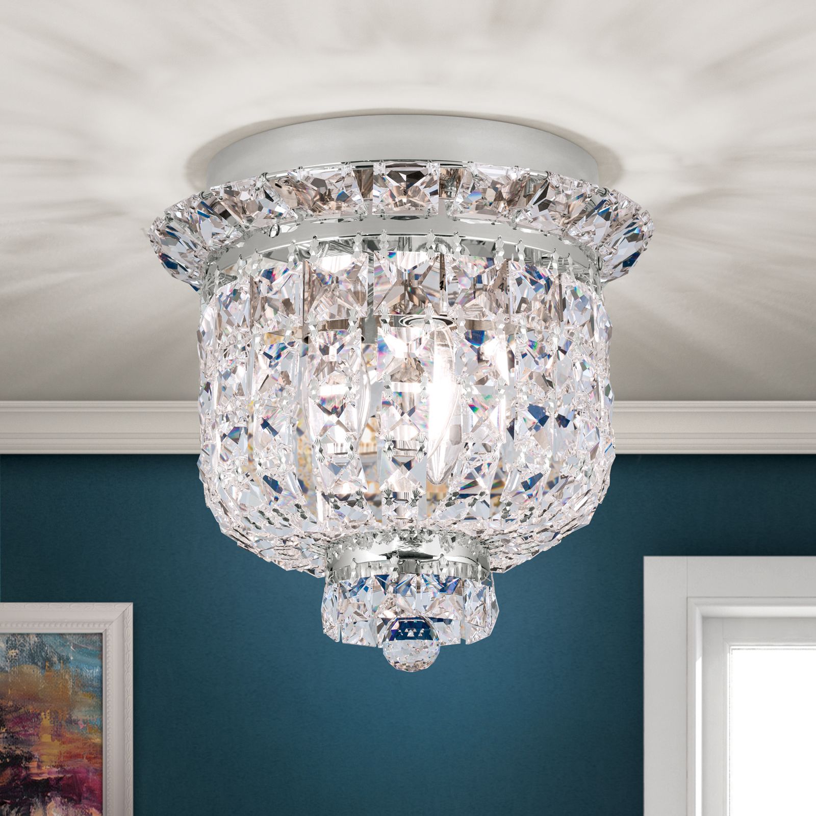 Deckenluster AMBASSADOR, 3-flammig, Chrom, 25 cm