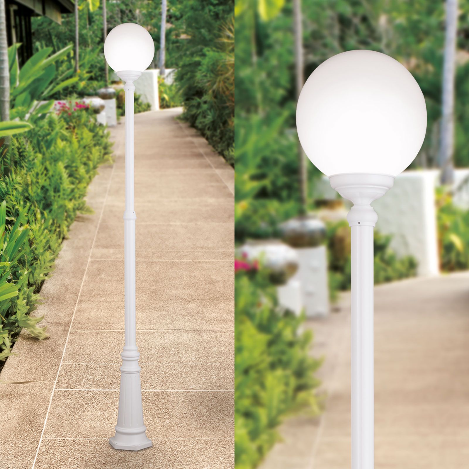 Außenleuchte REIKA, Weiß, H250cm