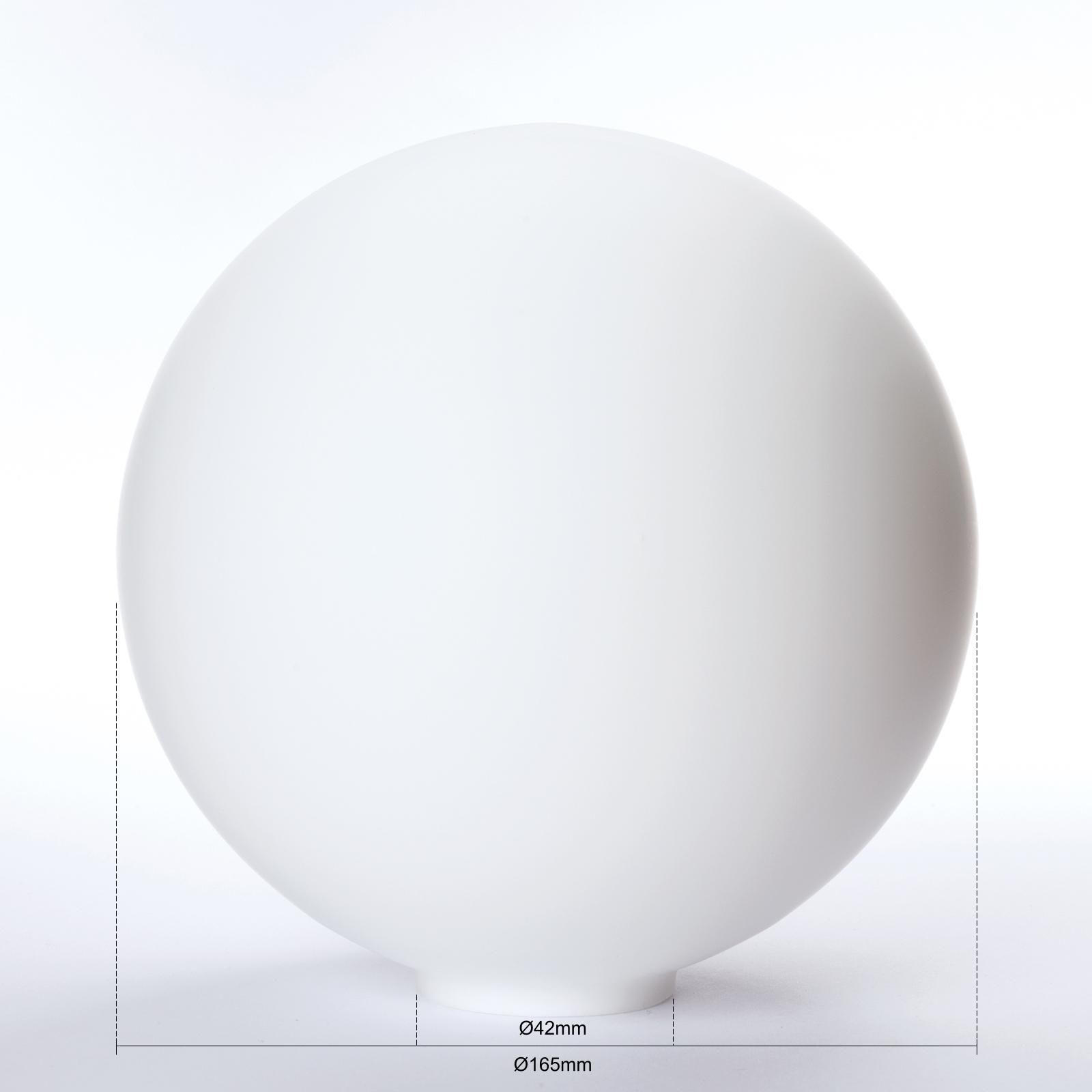 Kugelglas 466, Ø 165 mm, Opal matt
