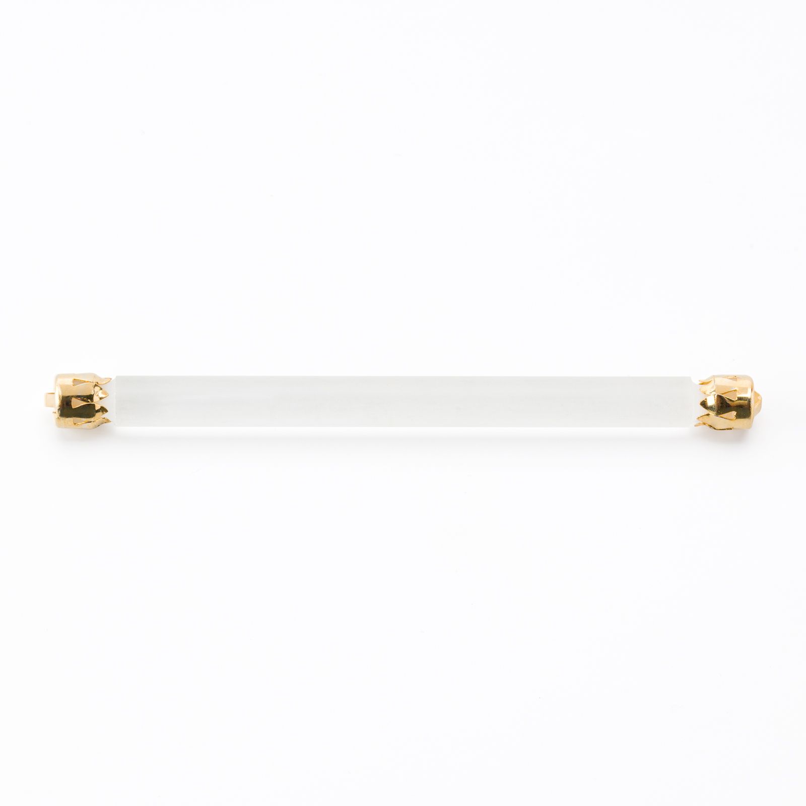 Kronleuchterbehang Glasstab, 2 Enden, 84mm, Matt