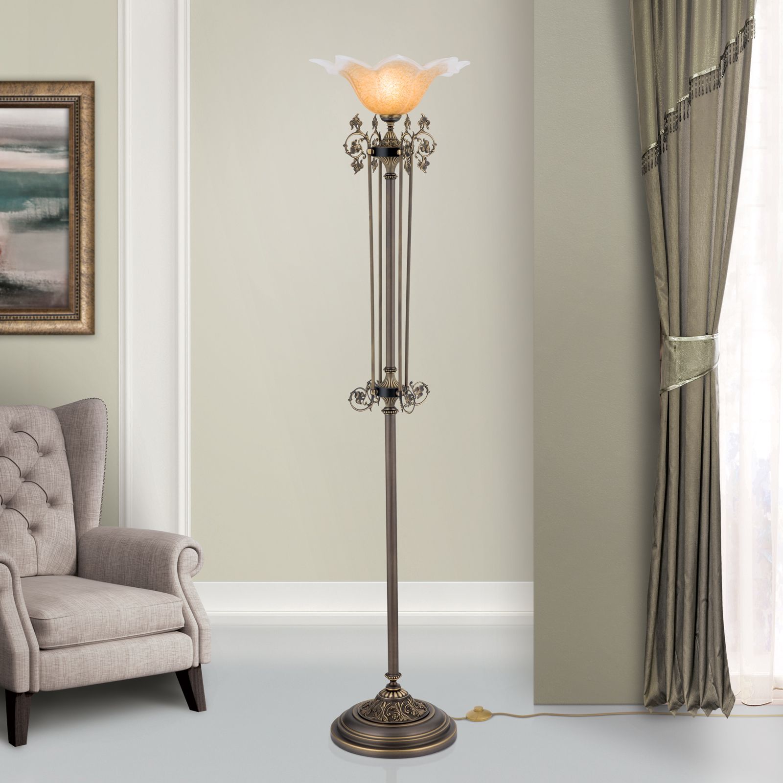 Stehlampe TOSCA, Altpatina