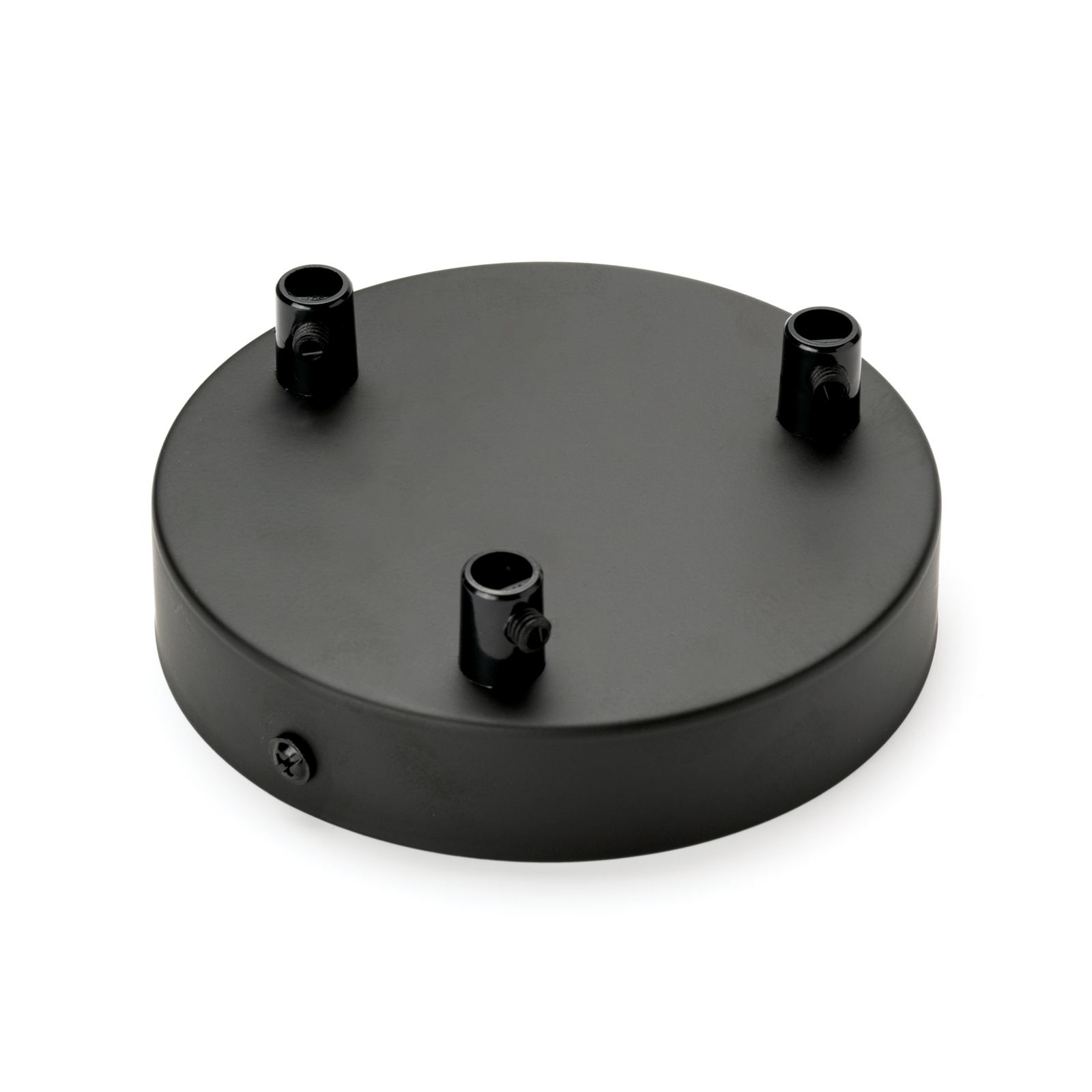 Leuchtenbaldachin mit Klemmnippel, 120x25mm, Schwarz