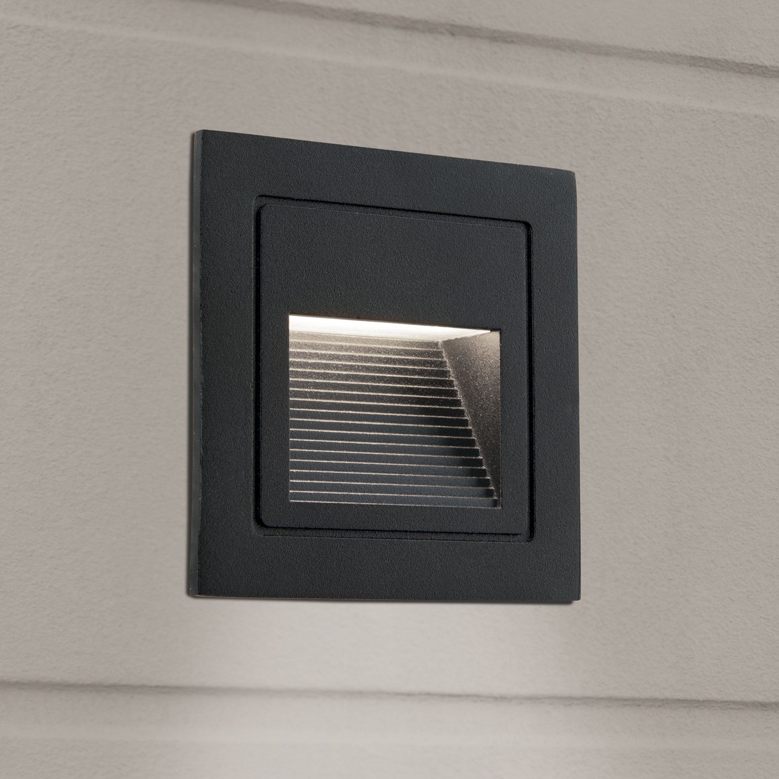 LED vestavné nástěnné svítidlo LORO, černé